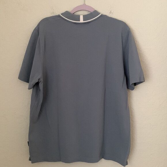 Ted Baker London Blue Polo Short Sleeve Men’s Shirt Size 6/ S - Picture 2 of 8